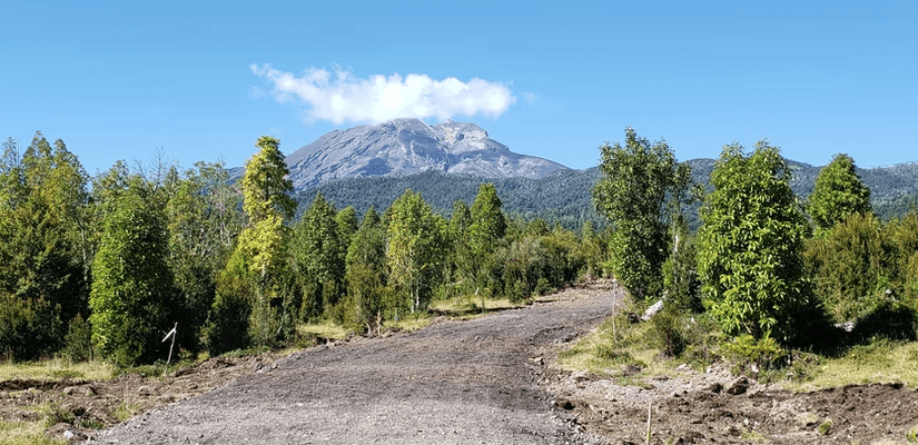 Vista al volcán Calbuco